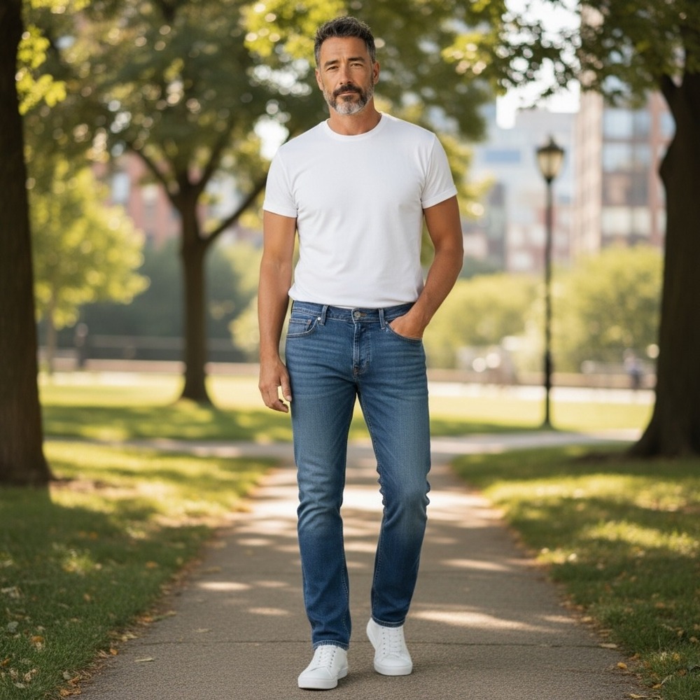 Levis 511 Slim Fit Jeans Mens‎ W34 L32 Medium Wash Denim Classic Style